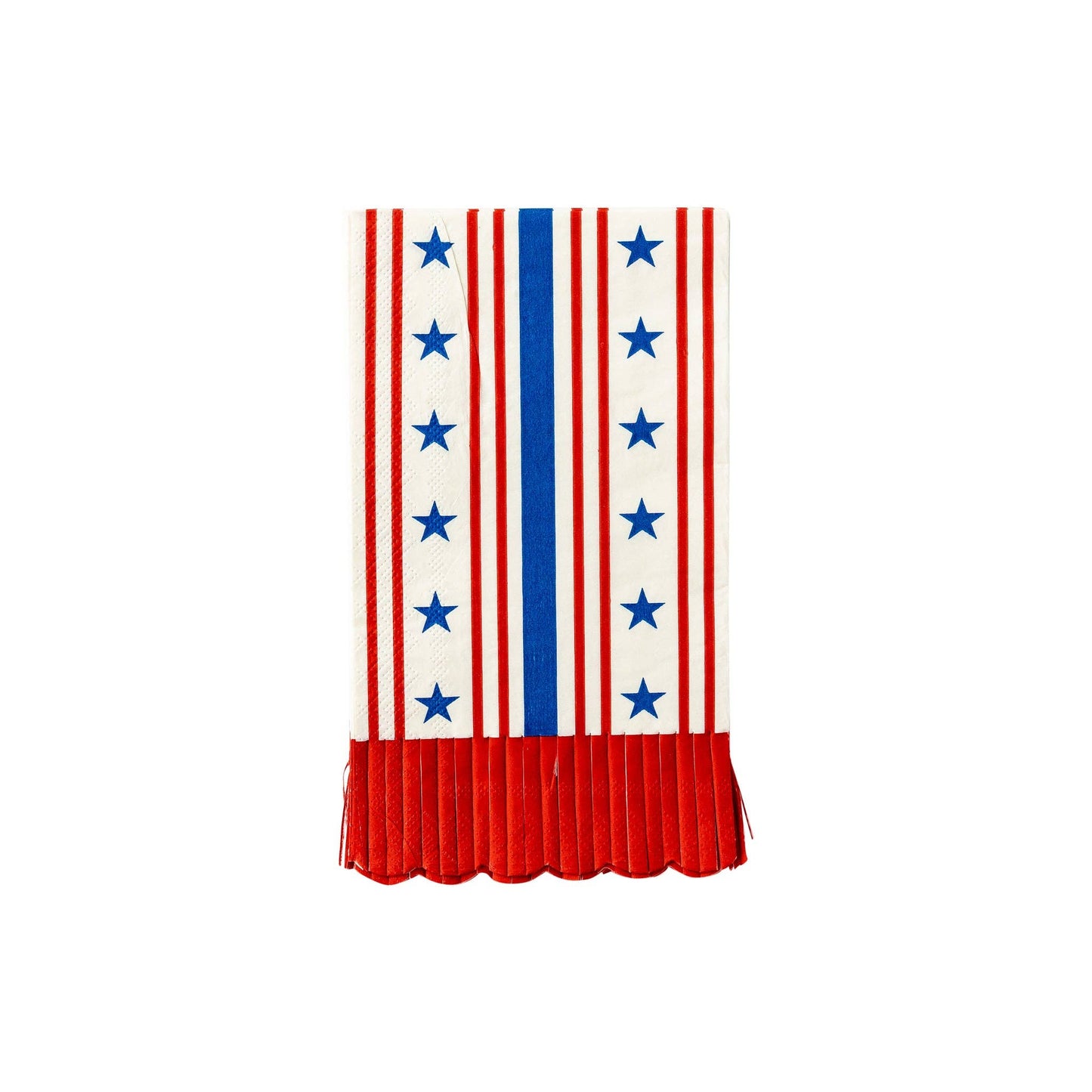 Stars and Stripes Scallop Dinner Napkin