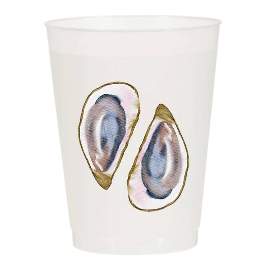 Oyster Frosted Cup Set
