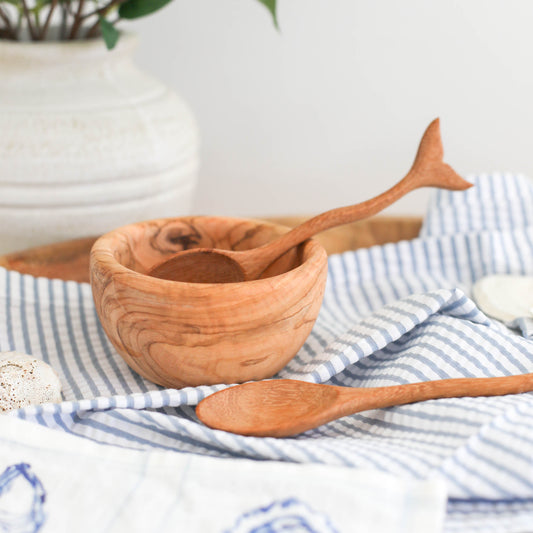 Small Olive Wood Dip Bowl