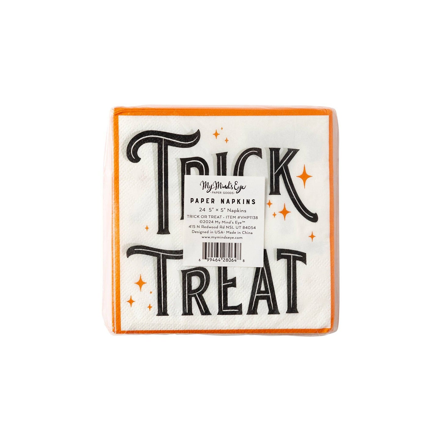 Trick or Treat Paper Cocktail Napkin