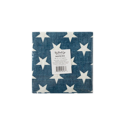 Navy Star Paper Cocktail Napkins - Henry + Olives