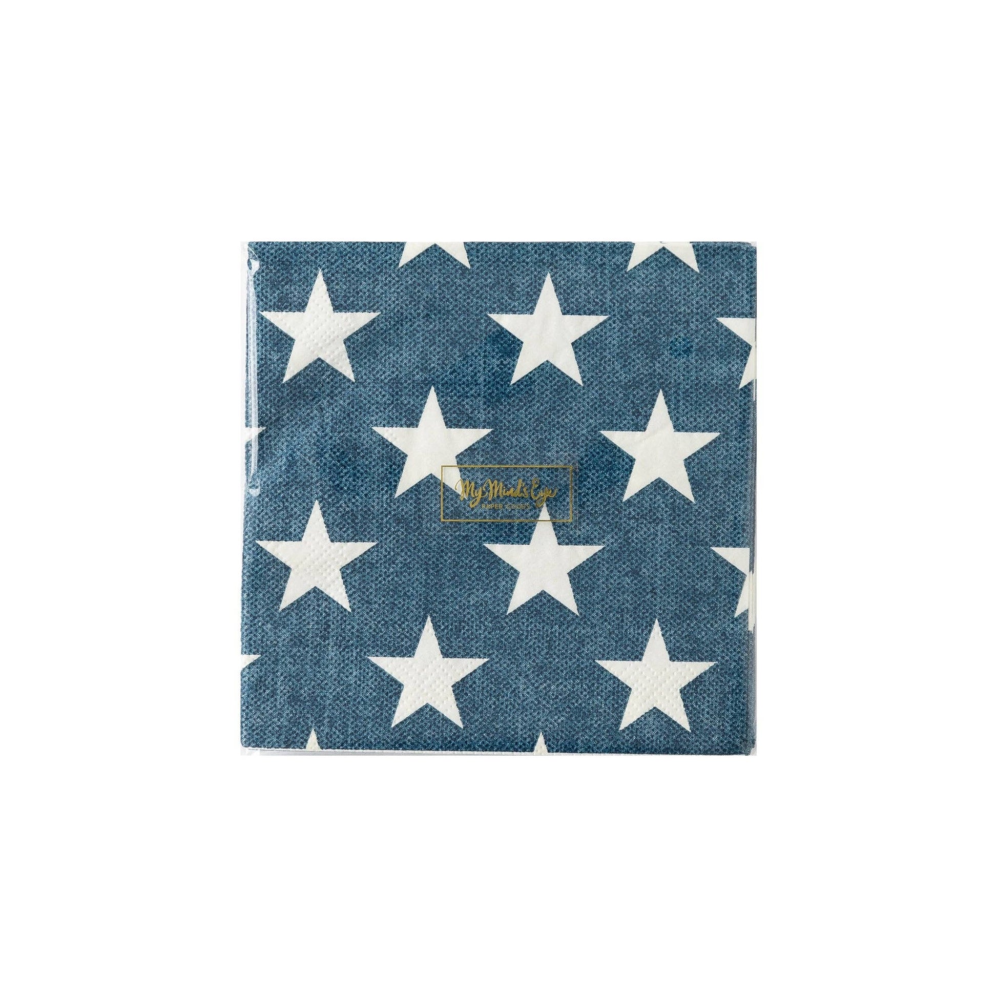 Navy Star Paper Cocktail Napkins - Henry + Olives