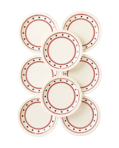 Stars and Stripes Paper Plates - Henry + Olives