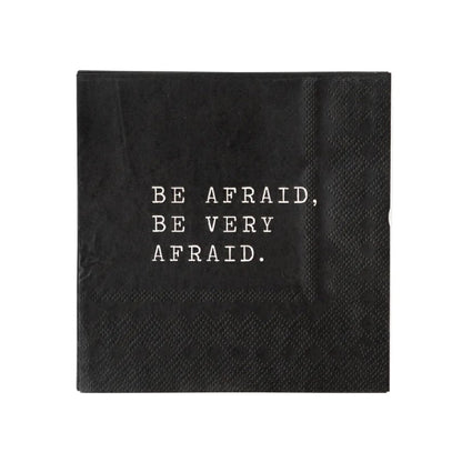 Be Afraid Paper Cocktail Napkins - Henry + Olives