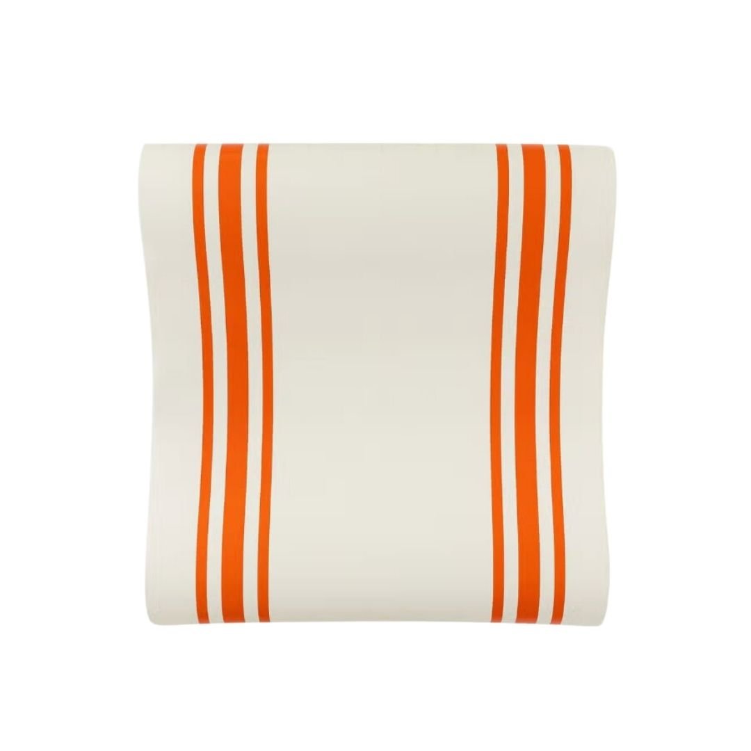 Harvest Rust Striped Paper Table Runner - Henry + Olives