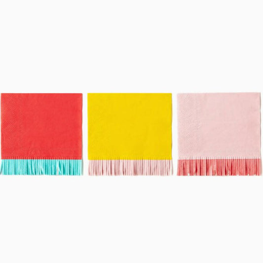 Hip Hip Hooray! Fringe Cocktail Napkins - Henry + Olives