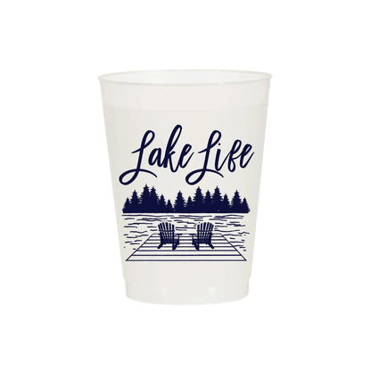 Lake Life Frosted Cups (Set of 10) - Henry + Olives