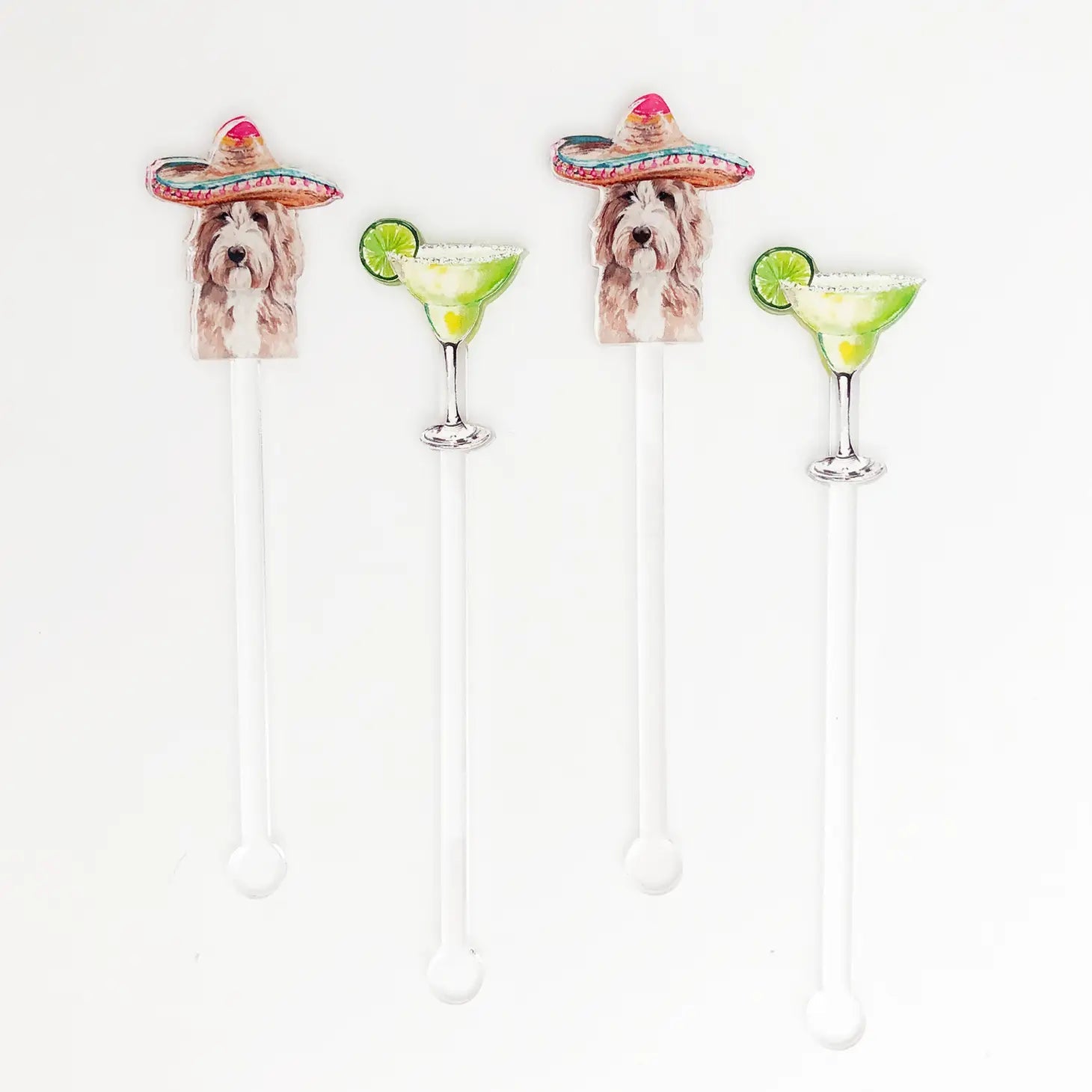 Margarita Dog Acrylic Stir Sticks - Henry + Olives