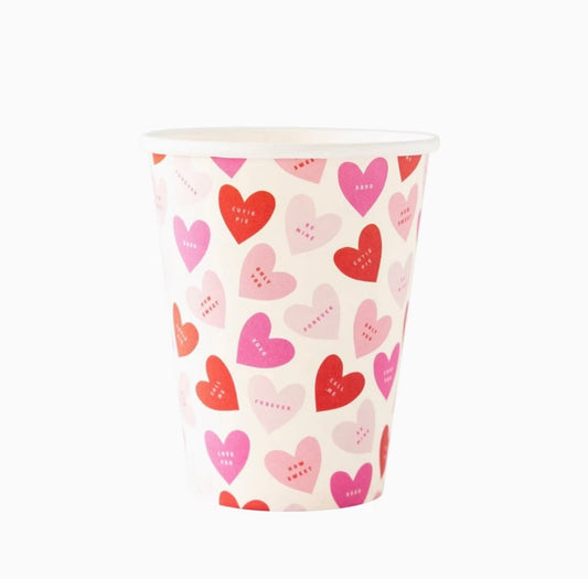 Pink + Red Valentine Heart Cups - Henry + Olives