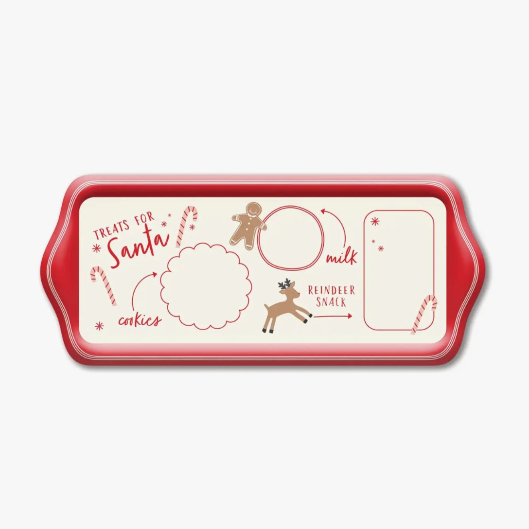 Santa's Cookie + Milk Mini Melamine Tray - Henry + Olives